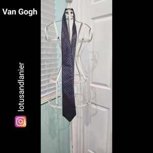Van Gogh Patterned Blue/Red Tie NWOT
